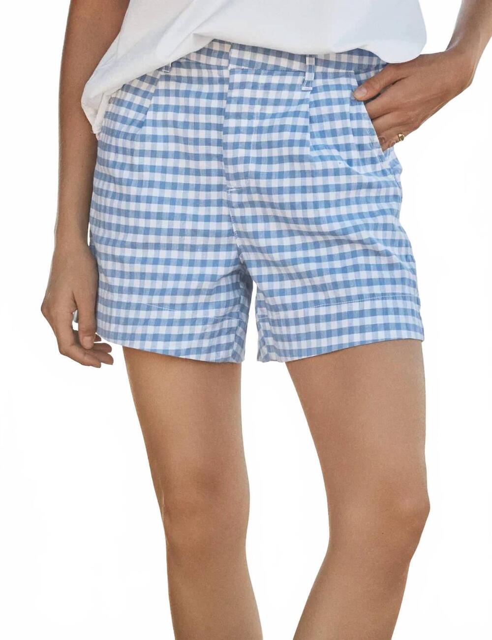 NEW FRANK & EILEEN waterford short in blue check